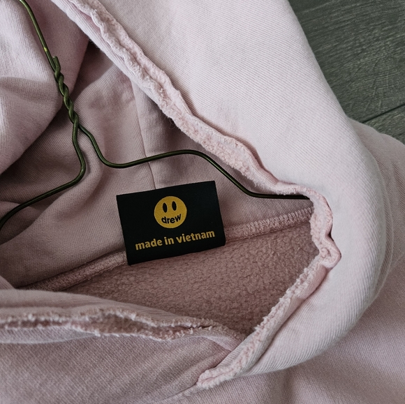 drew house mascot deconstructed hoodie in dusty rose - Picture 6 of 10
